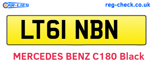 LT61NBN are the vehicle registration plates.