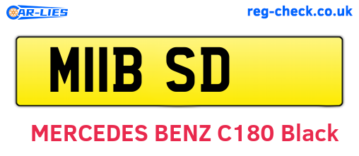 M11BSD are the vehicle registration plates.