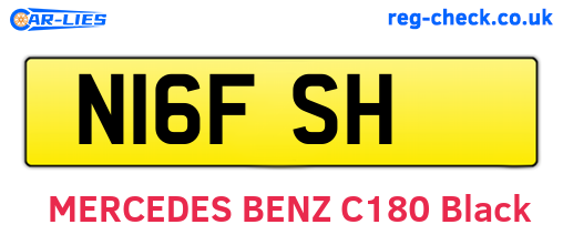 N16FSH are the vehicle registration plates.