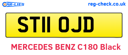 ST11OJD are the vehicle registration plates.