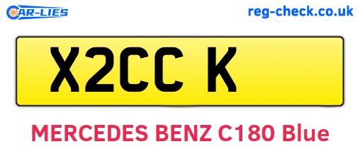 X2CCK are the vehicle registration plates.