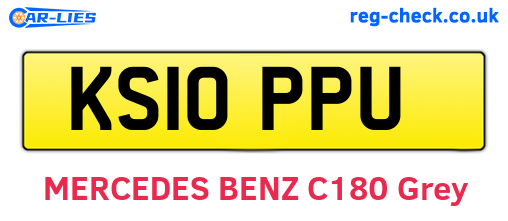 KS10PPU are the vehicle registration plates.