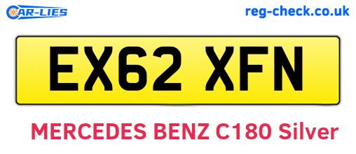 EX62XFN are the vehicle registration plates.
