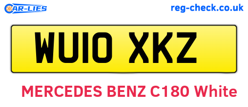 WU10XKZ are the vehicle registration plates.