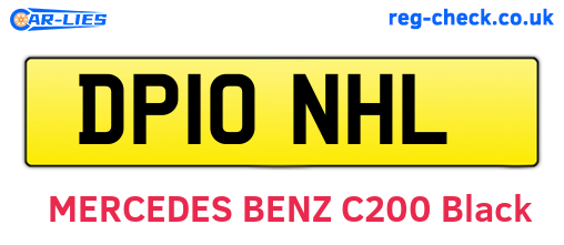 DP10NHL are the vehicle registration plates.