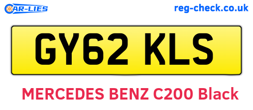 GY62KLS are the vehicle registration plates.