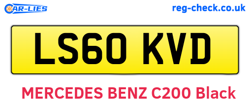 LS60KVD are the vehicle registration plates.