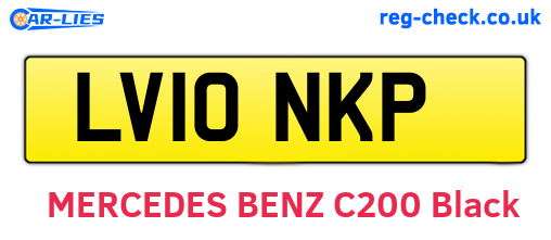 LV10NKP are the vehicle registration plates.