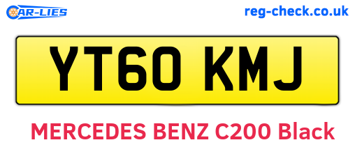 YT60KMJ are the vehicle registration plates.