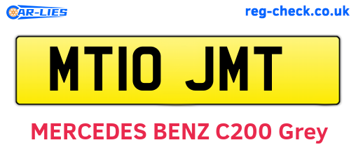 MT10JMT are the vehicle registration plates.