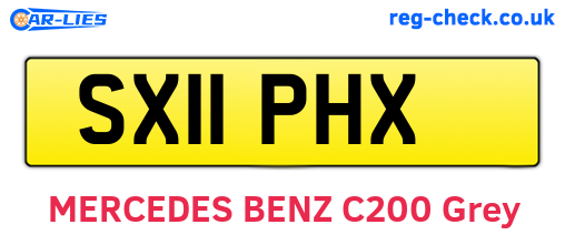 SX11PHX are the vehicle registration plates.