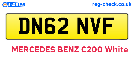 DN62NVF are the vehicle registration plates.