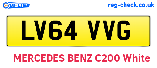 LV64VVG are the vehicle registration plates.