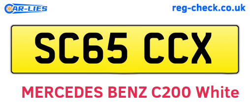 SC65CCX are the vehicle registration plates.