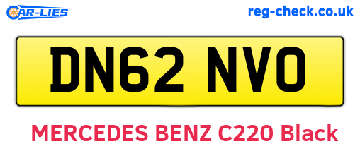 DN62NVO are the vehicle registration plates.