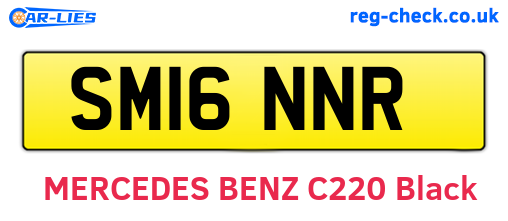 SM16NNR are the vehicle registration plates.