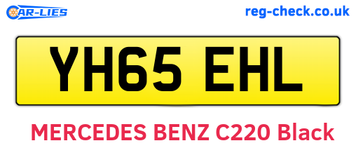 YH65EHL are the vehicle registration plates.