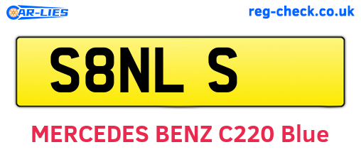S8NLS are the vehicle registration plates.