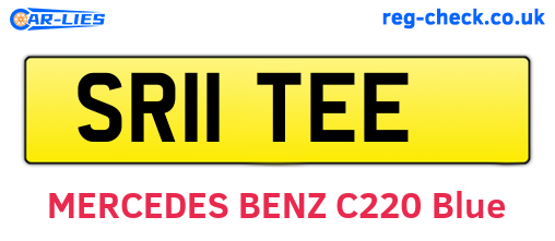 SR11TEE are the vehicle registration plates.