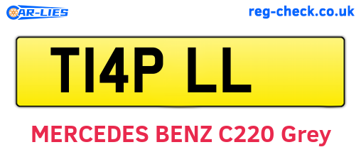 T14PLL are the vehicle registration plates.
