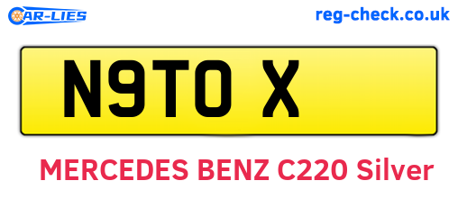 N9TOX are the vehicle registration plates.