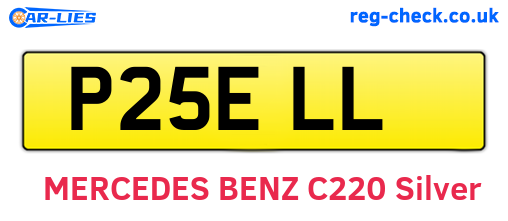 P25ELL are the vehicle registration plates.