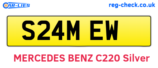 S24MEW are the vehicle registration plates.