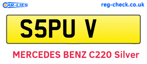 S5PUV are the vehicle registration plates.