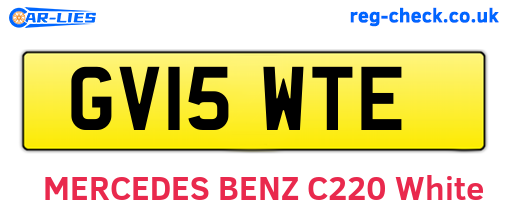 GV15WTE are the vehicle registration plates.