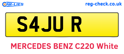 S4JUR are the vehicle registration plates.