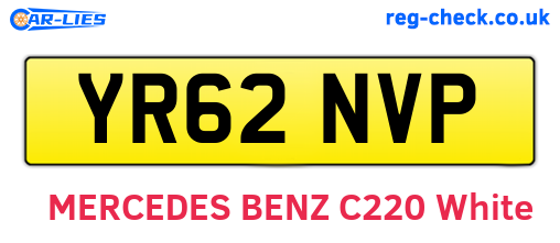 YR62NVP are the vehicle registration plates.
