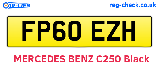 FP60EZH are the vehicle registration plates.