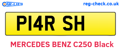P14RSH are the vehicle registration plates.