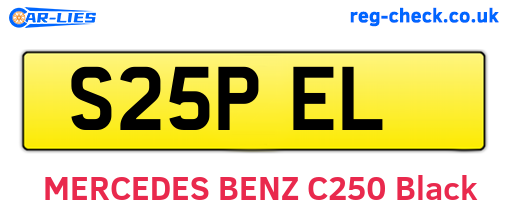 S25PEL are the vehicle registration plates.