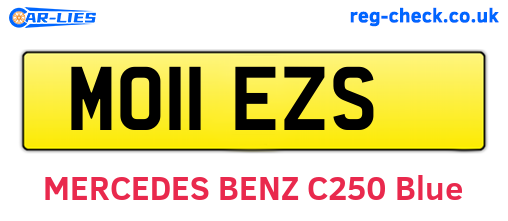 MO11EZS are the vehicle registration plates.