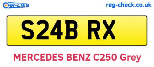 S24BRX are the vehicle registration plates.