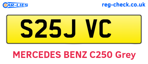 S25JVC are the vehicle registration plates.