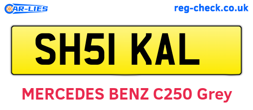 SH51KAL are the vehicle registration plates.
