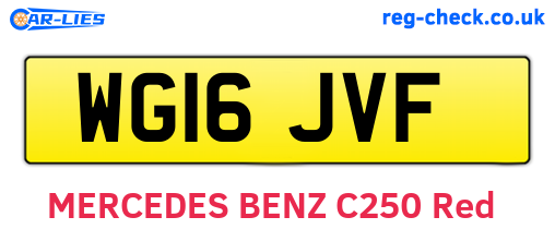 WG16JVF are the vehicle registration plates.