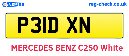 P31DXN are the vehicle registration plates.