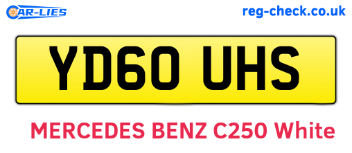 YD60UHS are the vehicle registration plates.