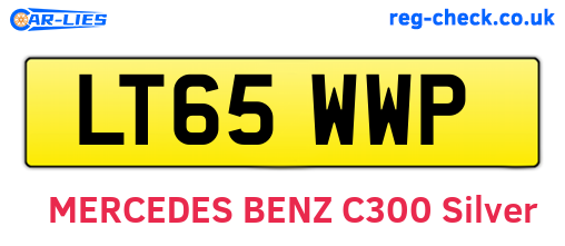 LT65WWP are the vehicle registration plates.