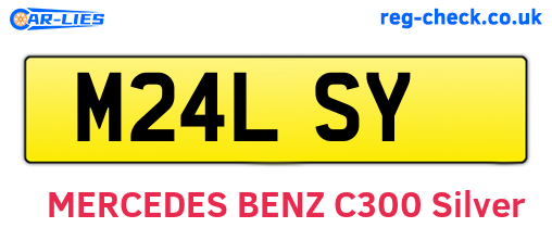 M24LSY are the vehicle registration plates.