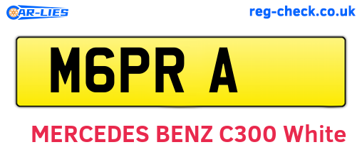 M6PRA are the vehicle registration plates.
