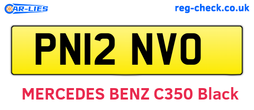 PN12NVO are the vehicle registration plates.