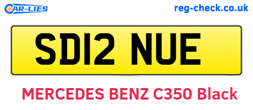 SD12NUE are the vehicle registration plates.