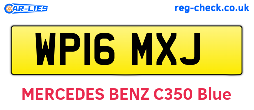 WP16MXJ are the vehicle registration plates.