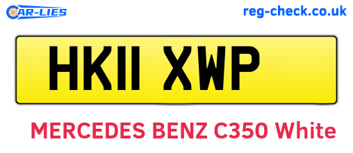 HK11XWP are the vehicle registration plates.