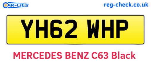 YH62WHP are the vehicle registration plates.