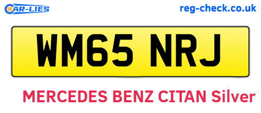 WM65NRJ are the vehicle registration plates.